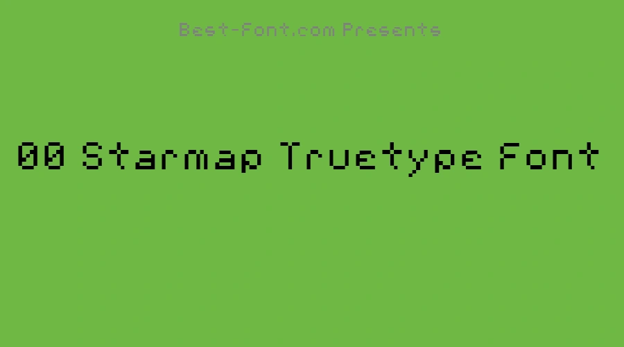 00 Starmap Truetype Font