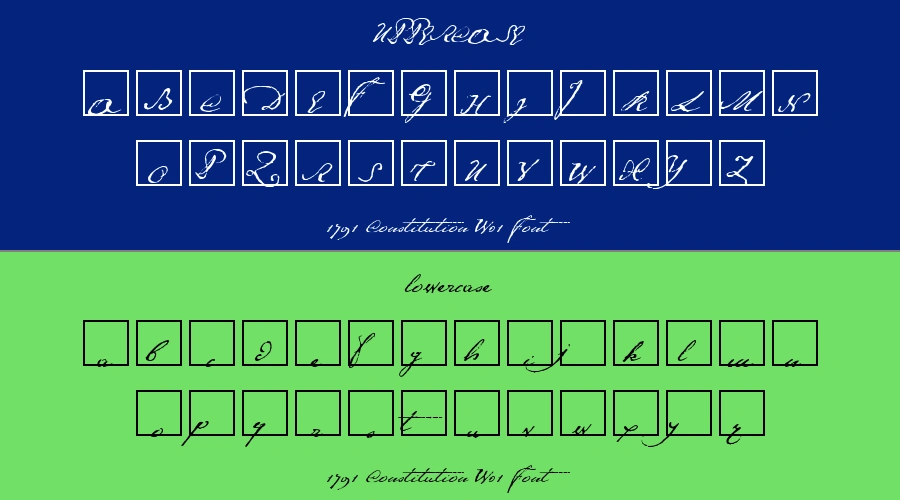 1791 Constitution W01 Font Preview