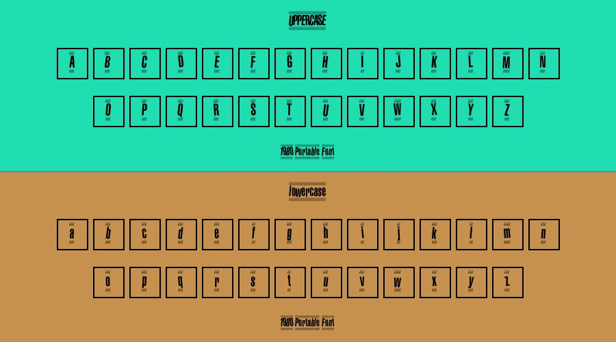 1980 Portable Font Preview