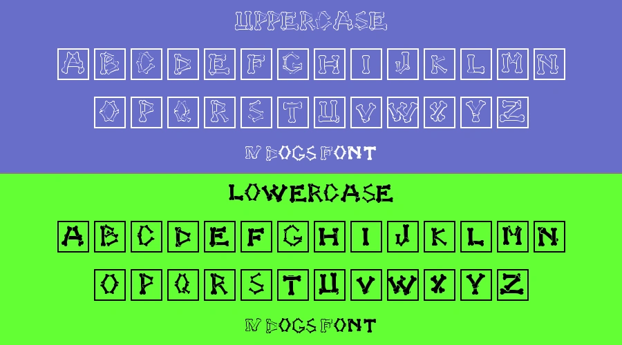 4 Dogs Font Preview