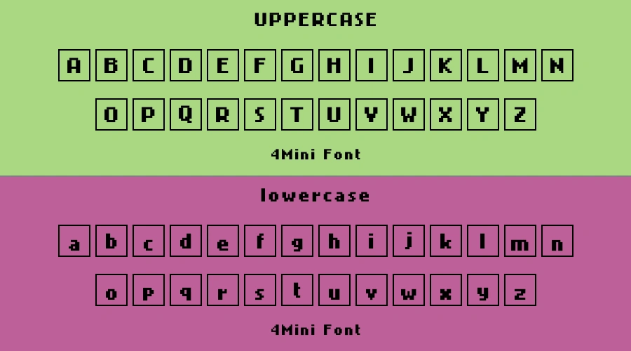 4Mini Font Preview