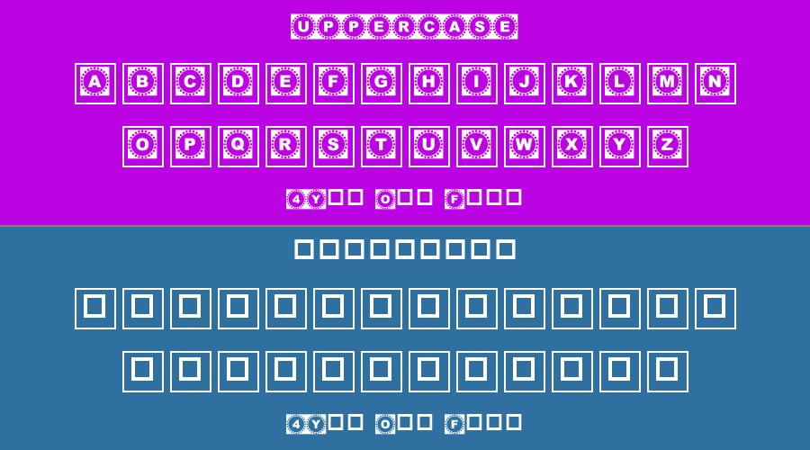 4Yeo Out Font Preview