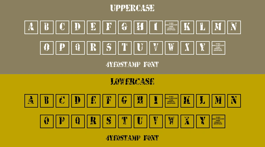4Yeostamp Font Preview