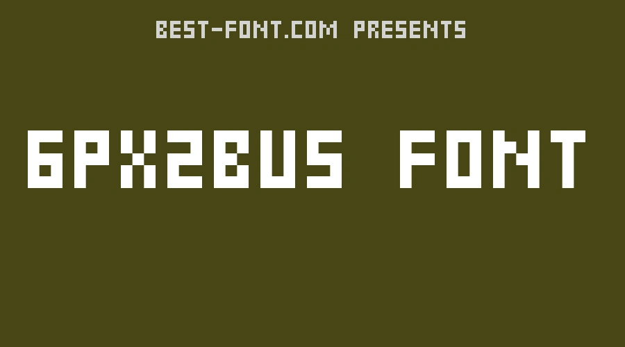 6Px2Bus Font