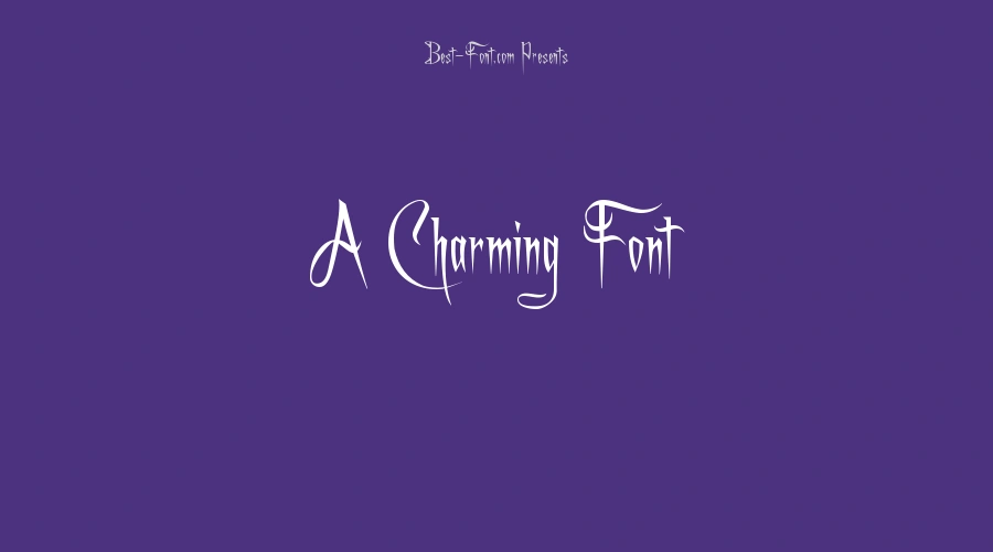 A Charming Font