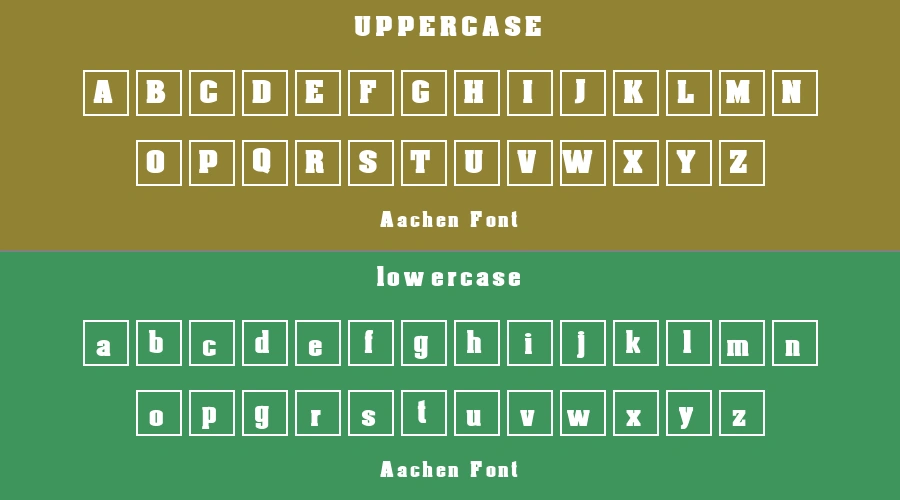 Aachen Font Preview