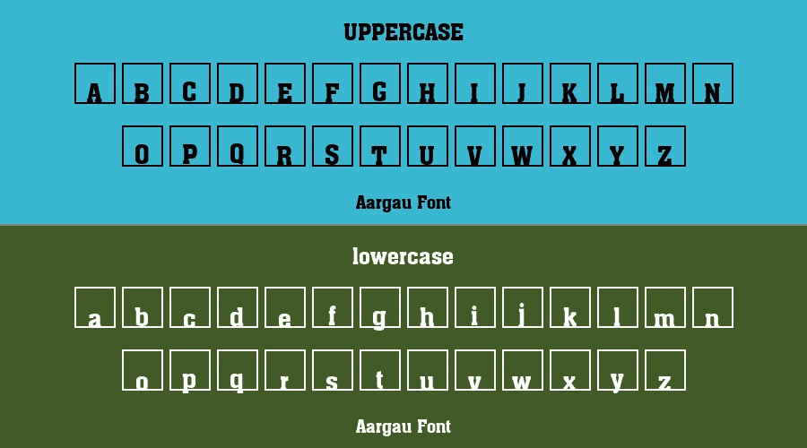 Aargau Font Preview