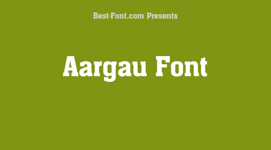 Aargau Font