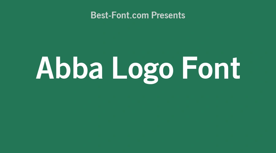 Abba Logo Font