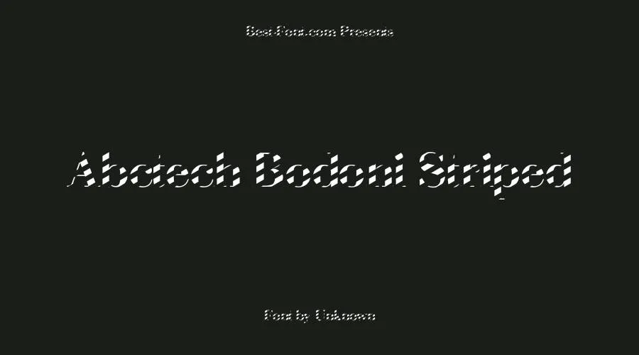 ABCTech Bodoni Striped Font