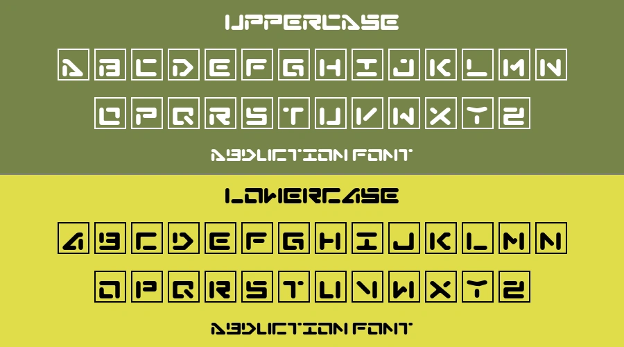 Abduction Font Preview