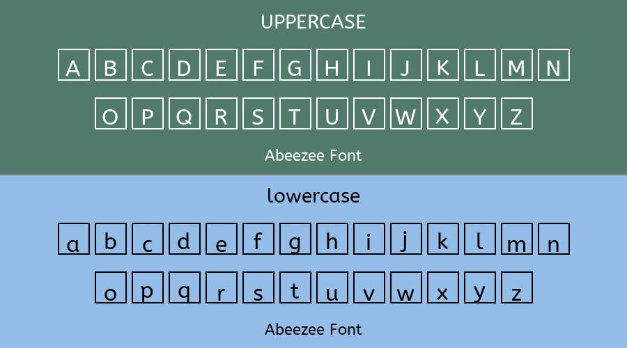 Abeezee Font Preview