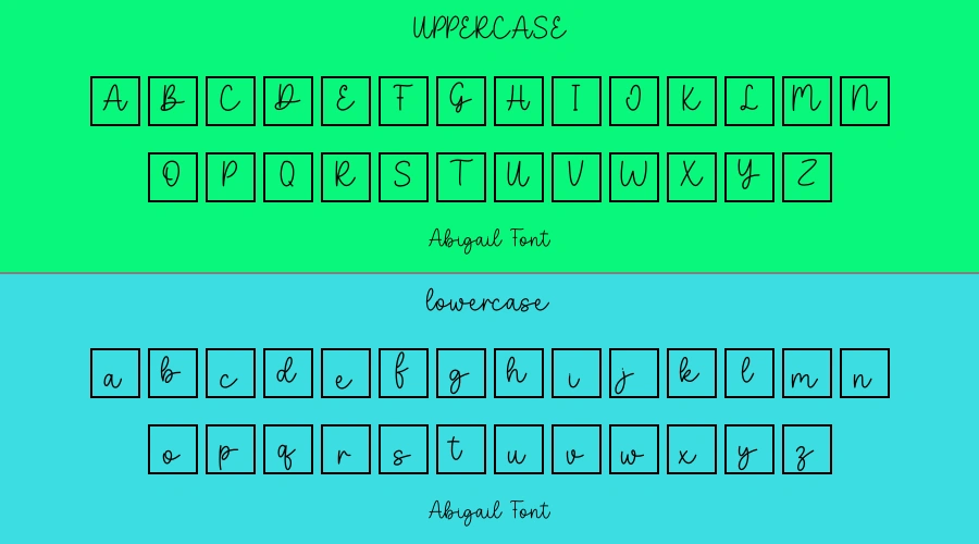 Abigail Font Preview