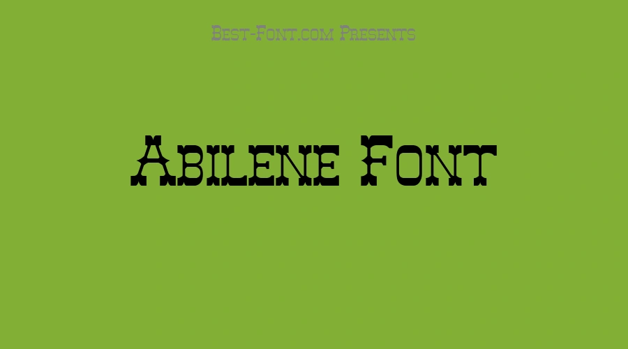 Abilene Font