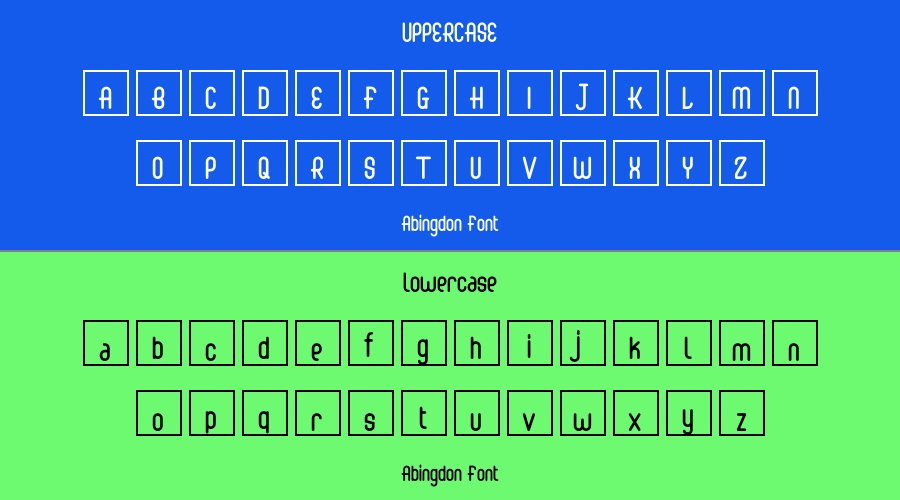 Abingdon Font Preview
