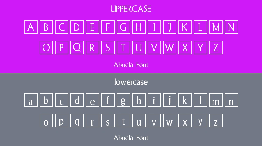 Abuela Font Preview