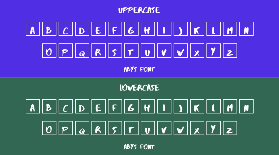 Abys Font Preview