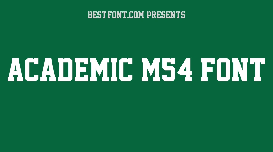 Academic M54 Font
