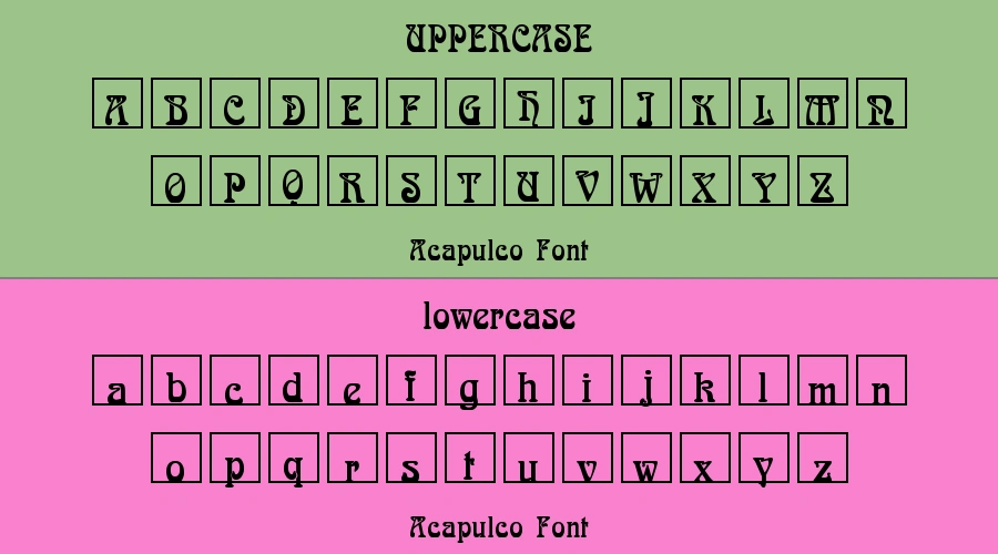 Acapulco Font Preview