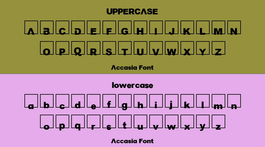 Accasia Font Preview