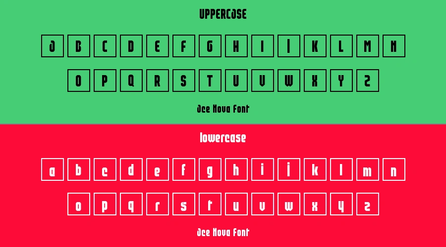 Ace Nova Font Preview
