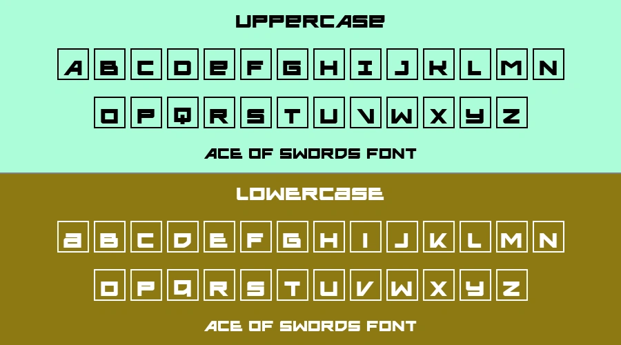 Ace Of Swords Font Preview