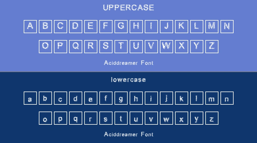 Aciddreamer Font Preview