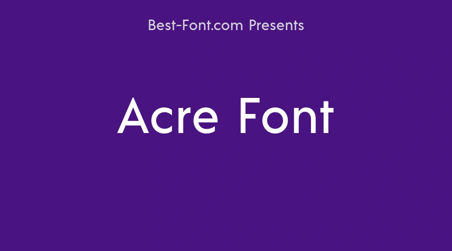 Acre Font