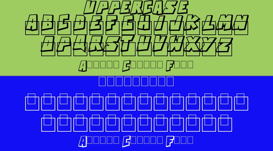 Action Comics Font Preview