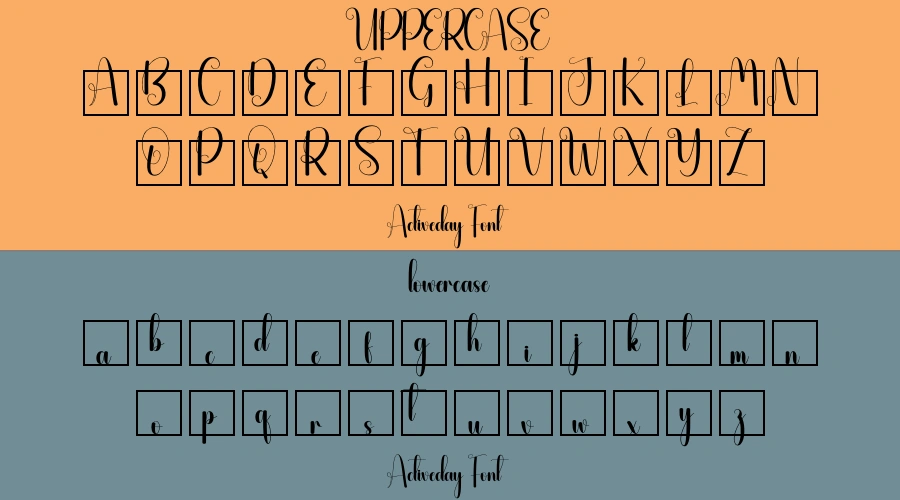 Activeday Font Preview