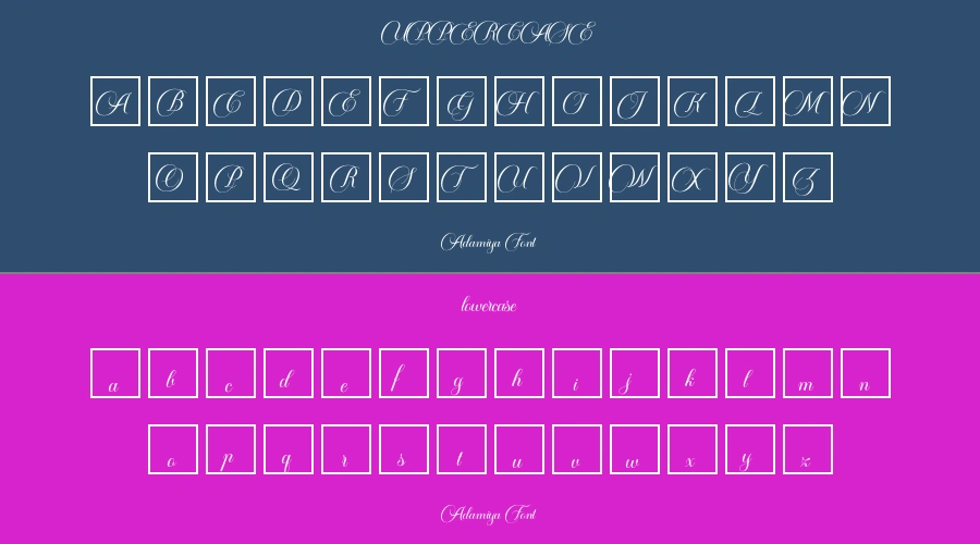 Adamiya Font Preview