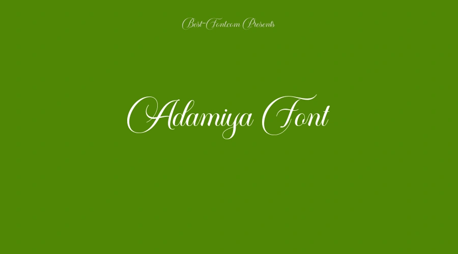 Adamiya Font