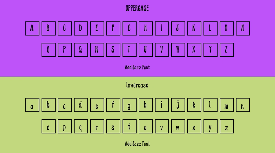 Add Jazz Font Preview