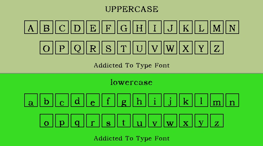 Addicted To Type Font Preview
