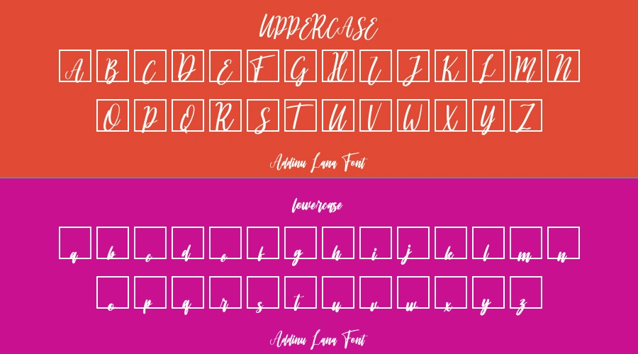 Addinu Lana Font Preview