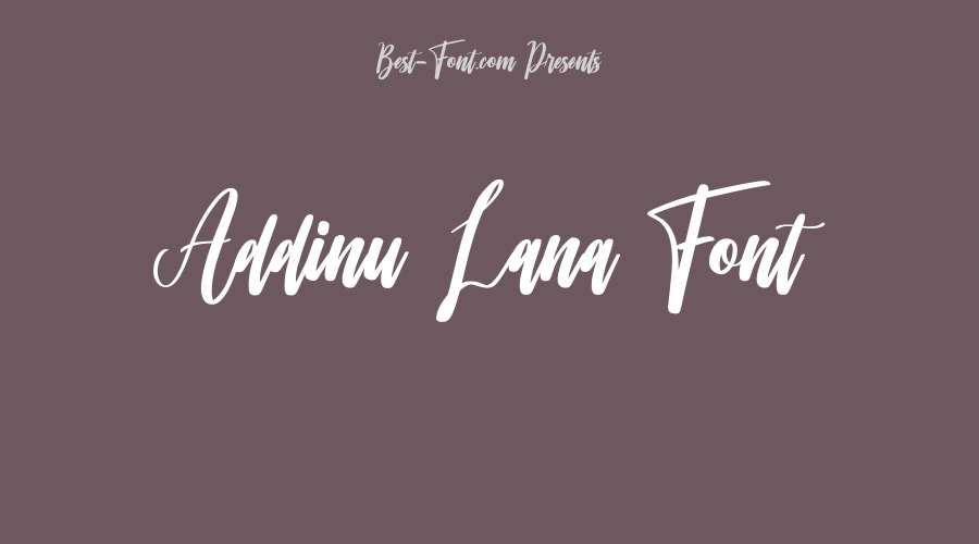 Addinu Lana Font
