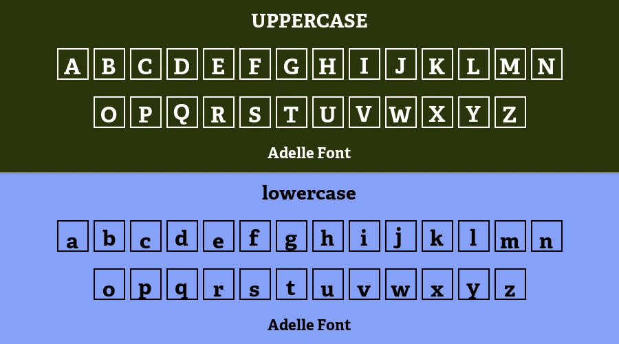 Adelle Font Preview