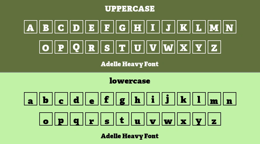 Adelle Heavy Font Preview
