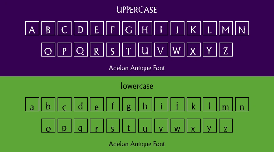 Adelon Antique Font Preview