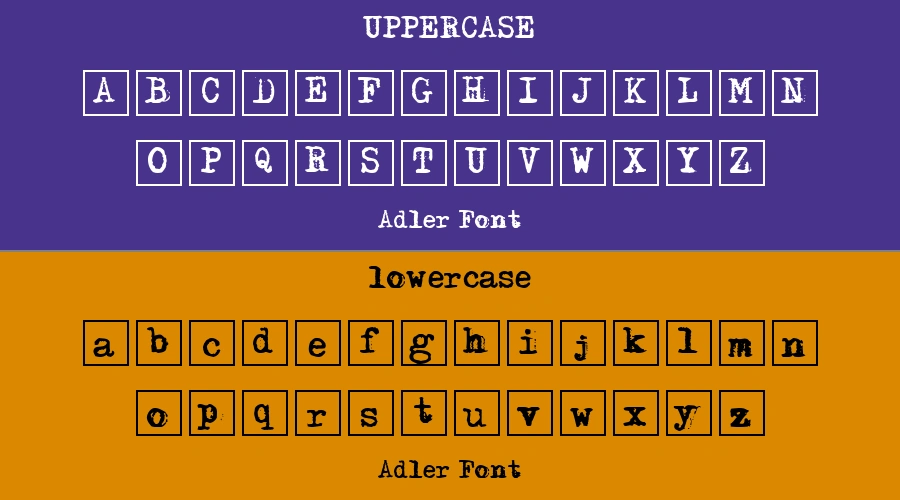 Adler Font Preview