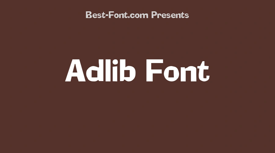 Adlib Font