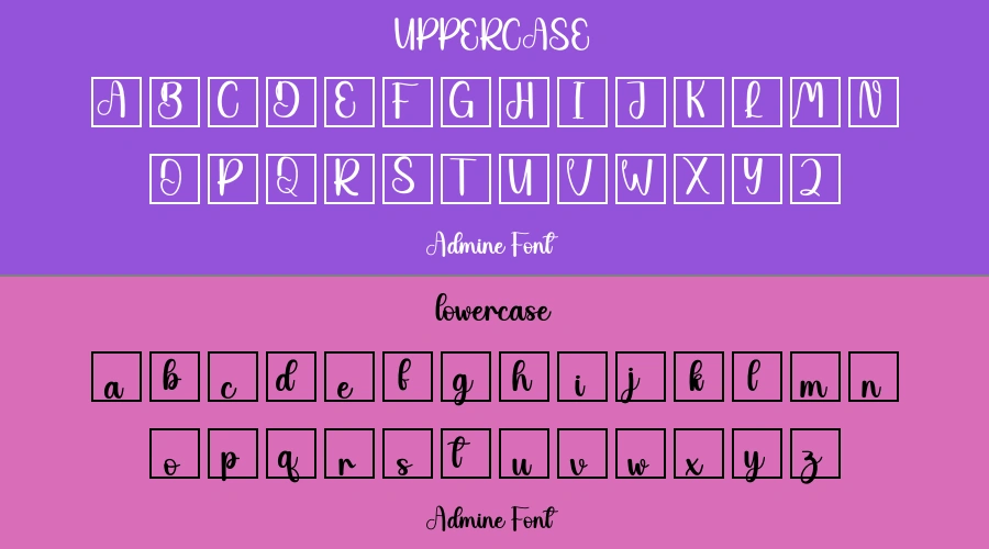 Admine Font Preview
