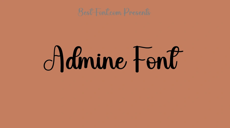 Admine Font