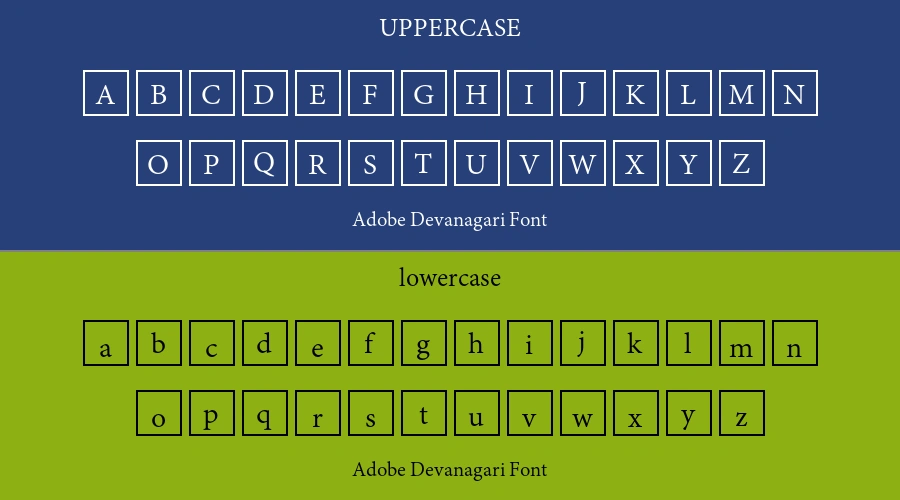 Adobe Devanagari Font Preview