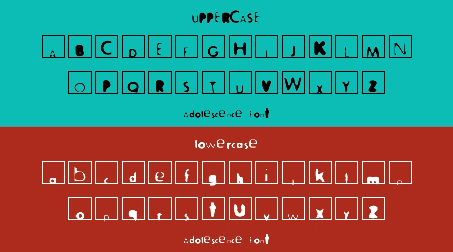 Adolescence Font Preview