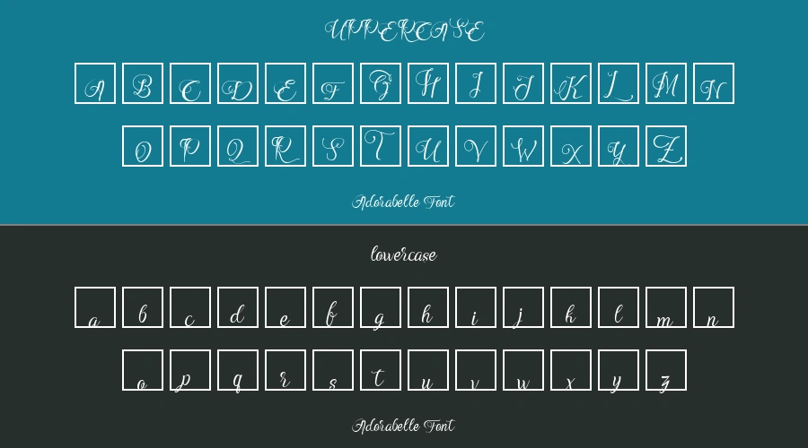 Adorabelle Font Preview