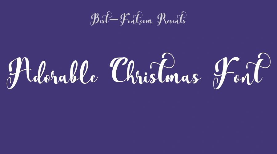 Adorable Christmas Font