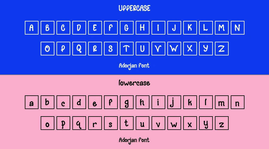 Adorjan Font Preview