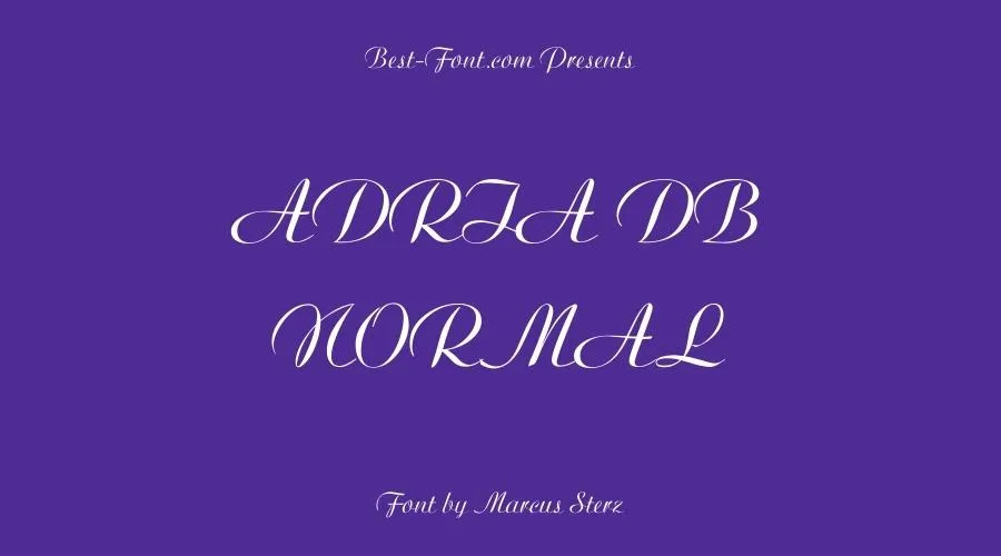 Adria DB Normal Font