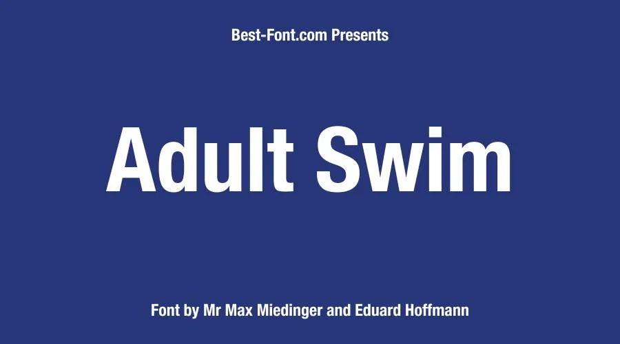Adult Swim Font